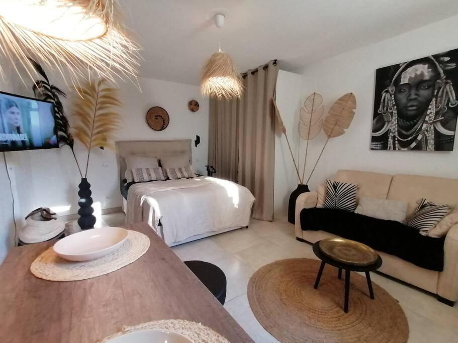Appartamento Superbe Studio Ethnique Hyères Esterno foto